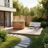 FinnTherm Holz Badefass Bergen, Hot Tub Ø 200 x 110 cm für Produktbild-Vorschau 2