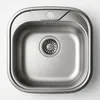 Edelstahl Einbauspüle 48 × 48 cm – Küchenspüle  Waschbecken Produktbild-Vorschau 1