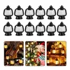 Lot de 12 mini-lanternes noires de style western/cowboy Voir les images du produit 5