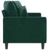 vidaXL 2-Sitzer-Sofa Dunkelgrün 140 cm Samt Produktbild-Vorschau 5