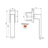 Design Fenstergriff Rasterolive Schwarz Aluminium Produktbild-Vorschau 2