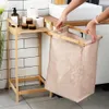 Bambusový koš na prádlo 33x33x73cm Náhled obrázku produktu 5