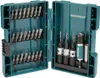 An open teal plastic case containing various drill bits and screwdriver bits. Produktbild-Vorschau