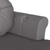 vidaXL lavica Chesterfield s vankúšmi sivá 120,5 x 65 x 75 Náhľad obrázku produktu 7