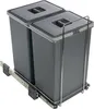 Eleganca Einbaumülleimer 2x 24L – Ausziehbarer Abfalleimer Produktbild-Vorschau 1