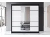 Easy4You R6 200 cm Schwarz/Weiß Schiebetüren Kleiderschrank Produktbild-Vorschau 3