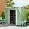 Outsunny Gerätehaus Metall 2,3 m² 207 x 130 x 182 cm Produktbild-Vorschau 2