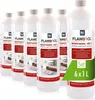 A group of six bottles of bioethanol fuel for fireplaces. Produktbild-Vorschau