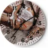 Wanduhr - Rund - Glasuhr - Sand Frau Schmuck - 40x40cm - Produktbild-Vorschau 1