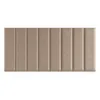 A beige upholstered wall panel with vertical stitching, presented against a white background. Podgląd zdjęcia produktu