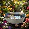 Mini laghetto da giardino rotondo argento - 52 cm - Vaso da Anteprima dell’immagine prodotto 3