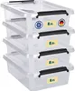 Aufbewahrungsbox mit Deckel 4er Set Kunststoffbox Stapelbox Produktbild-Vorschau 4