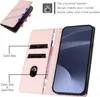 A pink phone case with card slots and a phone inserted. Produktbild-Vorschau