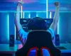 DUNMOON Gaming Stuhl, schwarz/rot, aus Öko-Leder, Metall & Produktbild-Vorschau 16