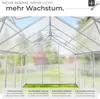 Gewächshaus 11,13 m³ 185 x 375 x 195 cm Produktbild-Vorschau 3