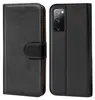 A black flip case for a Samsung Galaxy S20 FE phone is shown from the front and back. Náhľad obrázku produktu