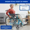 Rollstuhl Faltbar Aluminium Leicht Manuell Mit Bremsen Produktbild-Vorschau 4