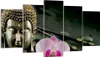 Bild auf Leinwand - Leinwandbild - Buddha Blume Stöcke - Produktbild-Vorschau 1