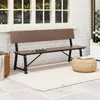 COSTWAY 3-Sitzer Gartenbank wetterfest, Sitzbank bis 500kg Produktbild-Vorschau 8