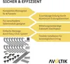 Halterung Bitumendach Montageset mit schwarzen Klemmen Dach Produktbild-Vorschau 8
