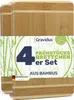 Bambus Frühstücksbrettchen Schneidebretter Set, Menge:4 Produktbild-Vorschau 1