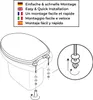 Sanfino® Premium WC Sitz "Marmor" hochwertiger Produktbild-Vorschau 6