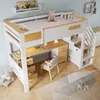Letto a soppalco 90x200 cm in legno con scrivania, Anteprima dell’immagine prodotto 7