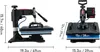 SucceBuy 5 in 1 Heat Press Machine 12x15, Clamshell Podgląd zdjęcia produktu 8