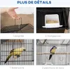 PawHut Cage à oiseaux sur pied, volière sur roulettes avec Voir les images du produit 3