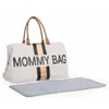 Mommy Bag Gross Canvas Offwhite Stripes Black/Gold Produktbild-Vorschau 5
