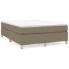 Bettgestell ohne Matratze Taupe 140x190 cm Stoff Produktbild-Vorschau 1