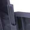 A close-up view of a gray plastic garden edging piece, showing its interlocking mechanism. Produktbild-Vorschau