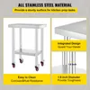 SucceBuy Tavolo da lavoro in acciaio inox 24 x 18 x 34 Anteprima dell’immagine prodotto 3