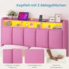 Polsterbett 140x200 cm Schwebebett mit LED-Beleuchtung, Produktbild-Vorschau 7