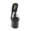 ADORE-701 Damen Slipper von Pleaser, Transparent Schwarz , Produktbild-Vorschau 2