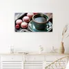 Wanduhr aus Glas mit Motiv Kaffeepause Macarons- 60 x 30 cm Produktbild-Vorschau 4