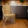 KRINES HOME Rattanstuhl Klassik Farbe Honig Esszimmerstuhl Produktbild-Vorschau 2
