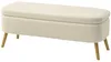 Banc HOMCOM avec rangement, assise rembourrée aspect Voir les images du produit 9