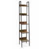 Półka drabinkowa 5 poziomów LOFT czarno-brązowa 170x30x34 Podgląd zdjęcia produktu 1