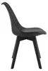 Chaise - Leobert - Mark - Noir/Pieds Noirs - 49 X 43 X 82 Voir les images du produit 12