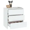 vidaXL Credenza bianca 70x41x75 cm Materiale a base di Anteprima dell’immagine prodotto 6