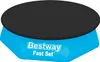 Bestway® PVC-Abdeckplane Ø 240 cm, schwarz, rund Produktbild-Vorschau 1