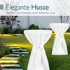 Beautissu 5X Premium Copritavolo alto 80 cm Opaco Bianco Anteprima dell’immagine prodotto 2