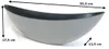 Kunststoff Blumentopf Schiff grau-gesprenkelt 55,5 x 17,5cm Produktbild-Vorschau 3
