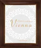 Bilderrahmen Vienna - 32x45 cm, Nussbraun Gold Nachbildung, Produktbild-Vorschau 1