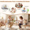 Kindertafel en set van 2 stoelen, wit, met poten van Productafbeelding-voorbeeld 5