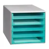 M&M Schubladenbox  aquamarin-transparent 30050914, DIN A4 Produktbild-Vorschau 1