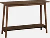 sweeek - Skandinavische Konsole 1 Regal - Nussbaumfarben Produktbild-Vorschau 3