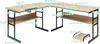 A diagram of an L-shaped desk with dimensions indicated. Produktbild-Vorschau