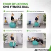 Tunturi Anti Burst Fitness Ball con Pompa - Palla Yoga 75 Anteprima dell’immagine prodotto 3